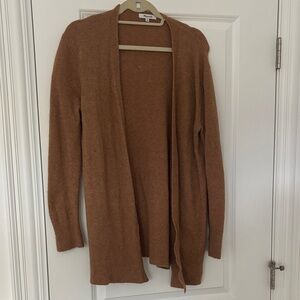 Madewell Tan Open-Front Cardigan